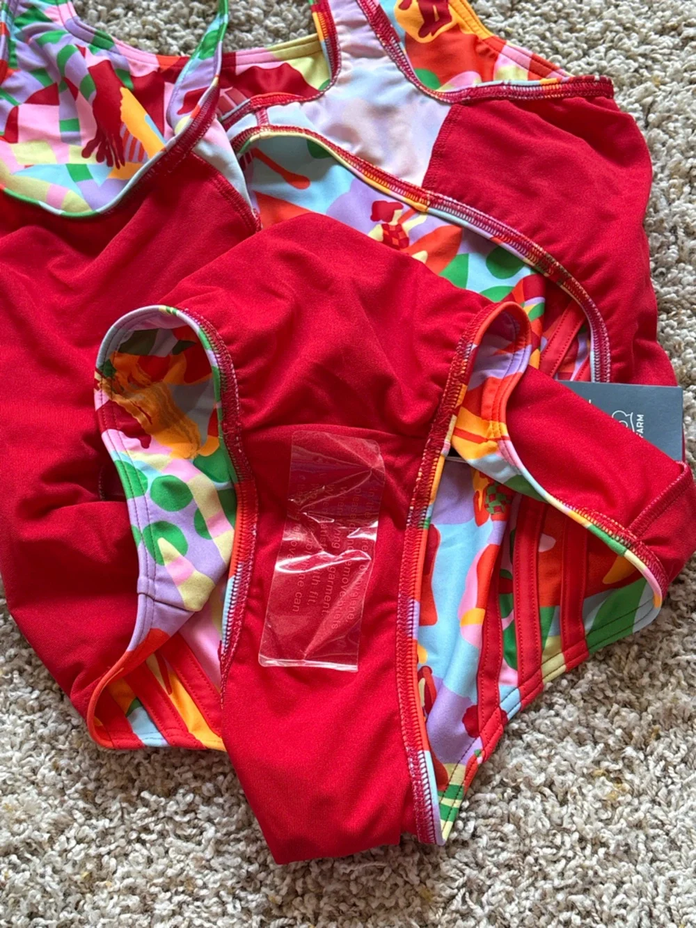 NWT FARM Adidas Womens Size 12 Open Back One Piece Swim Suit
